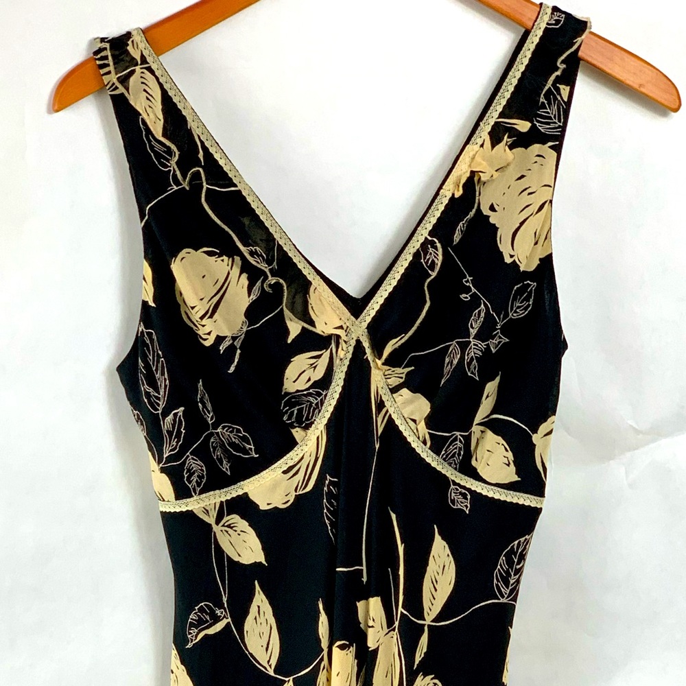 Black floral dress